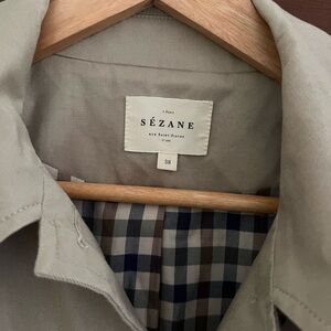 Sezane Beige Trench Coat